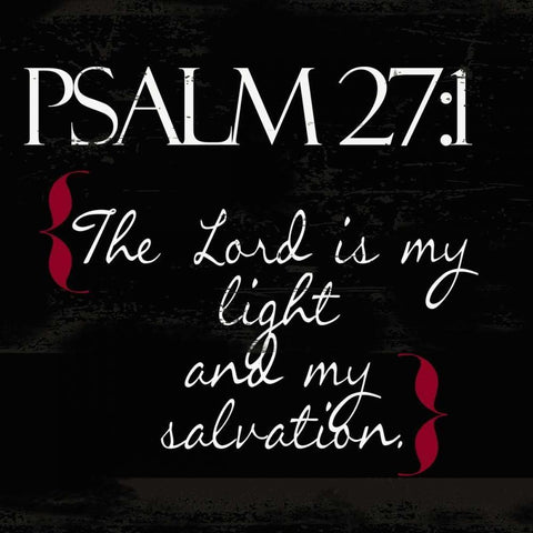 Psalm 27-1White White Modern Wood Framed Art Print by Greene, Taylor