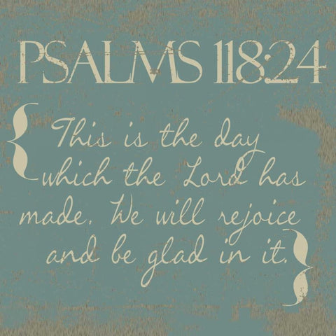 Psalms 118-24-New Gold Ornate Wood Framed Art Print with Double Matting by Greene, Taylor