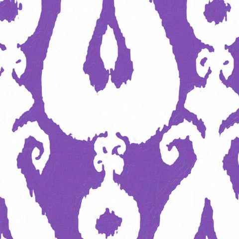 PURPLE IKAT White Modern Wood Framed Art Print by Greene, Taylor