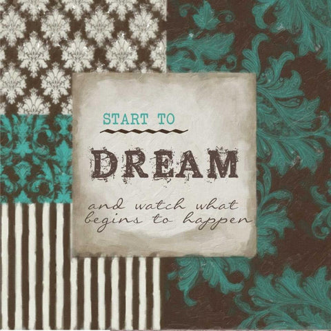 Start To Dream White Modern Wood Framed Art Print by Greene, Taylor