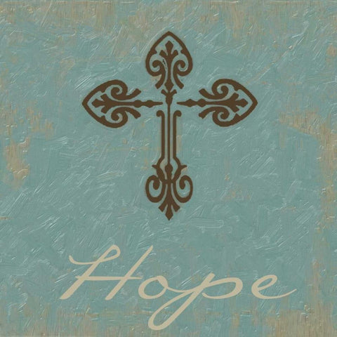 Hope Black Ornate Wood Framed Art Print with Double Matting by Greene, Taylor