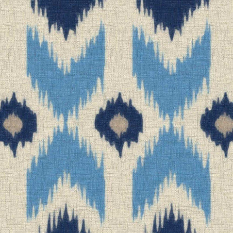 IKAT IV White Modern Wood Framed Art Print with Double Matting by Greene, Taylor