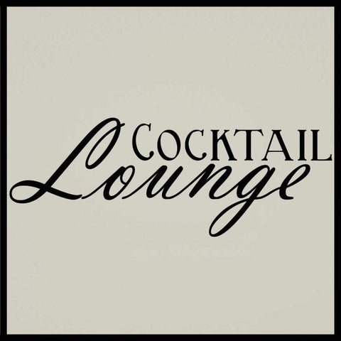 Cocktail Lounge White Modern Wood Framed Art Print with Double Matting by Greene, Taylor