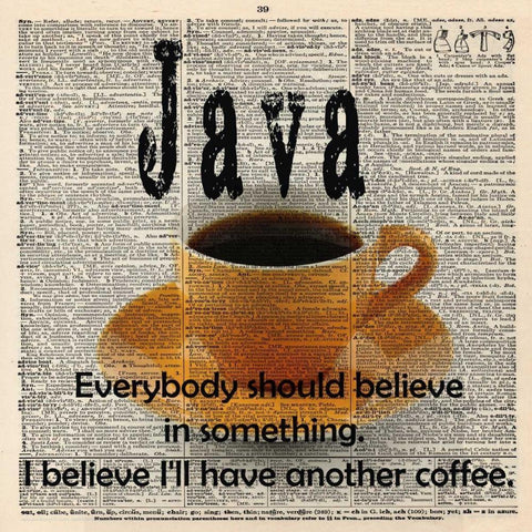 JAVA White Modern Wood Framed Art Print by Greene, Taylor