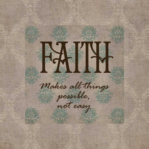 Faith White Modern Wood Framed Art Print by Greene, Taylor