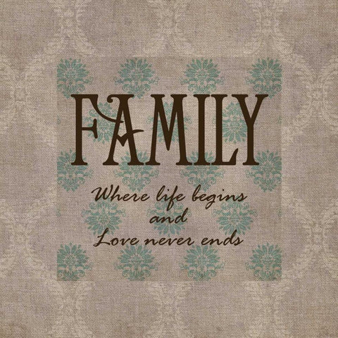 FAMILY White Modern Wood Framed Art Print by Greene, Taylor