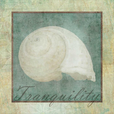 Tranquility  White Modern Wood Framed Art Print by Greene, Taylor