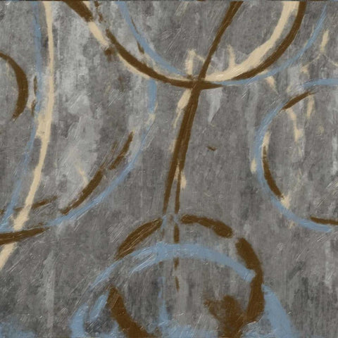 AMANI CIRCLES I White Modern Wood Framed Art Print by Greene, Taylor