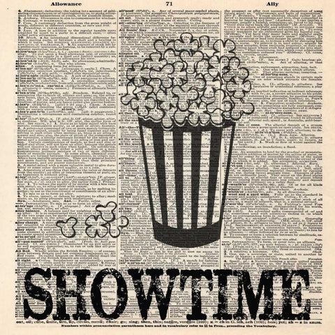 SHOWTIME 3 White Modern Wood Framed Art Print with Double Matting by Greene, Taylor