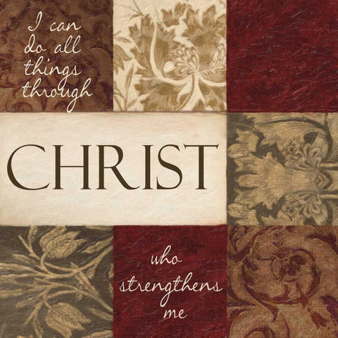 I CAN DO ALL THINGS 3 Gold Ornate Wood Framed Art Print with Double Matting by Greene, Taylor