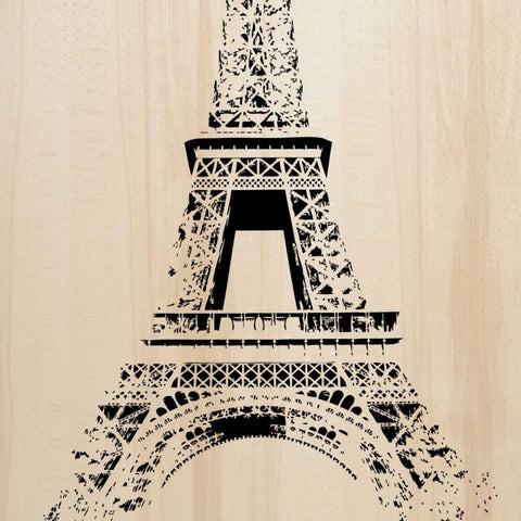 Paris White Modern Wood Framed Art Print by Greene, Taylor