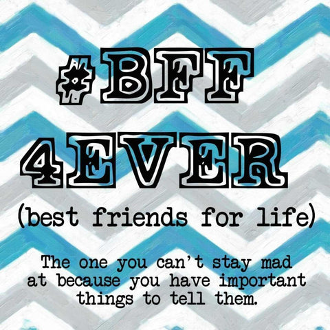 BFF White Modern Wood Framed Art Print by Greene, Taylor