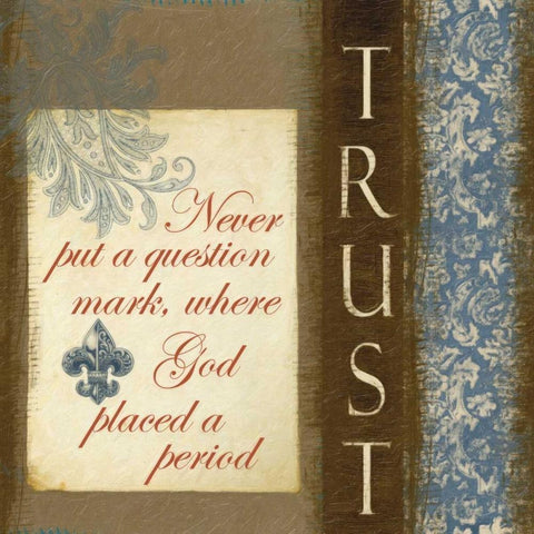 QUESTION MARK Black Ornate Wood Framed Art Print with Double Matting by Greene, Taylor