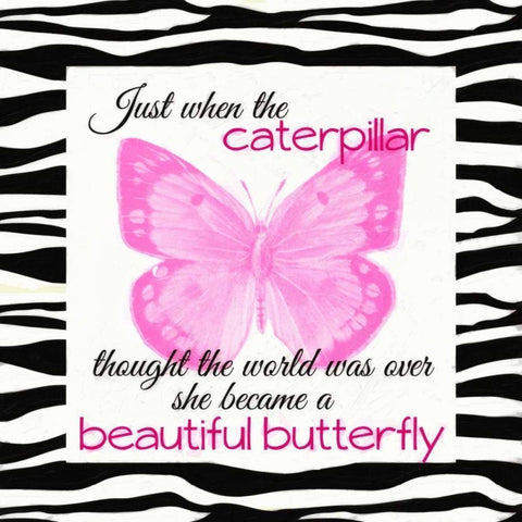 Caterpillar Black Modern Wood Framed Art Print by Greene, Taylor