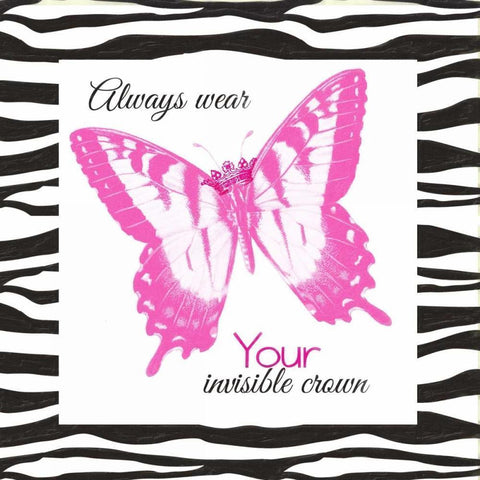 Invisible Crown White Modern Wood Framed Art Print by Greene, Taylor