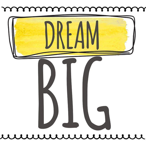 Dream Big Gold Ornate Wood Framed Art Print with Double Matting by Greene, Taylor