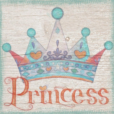 Princess White Modern Wood Framed Art Print with Double Matting by Greene, Taylor