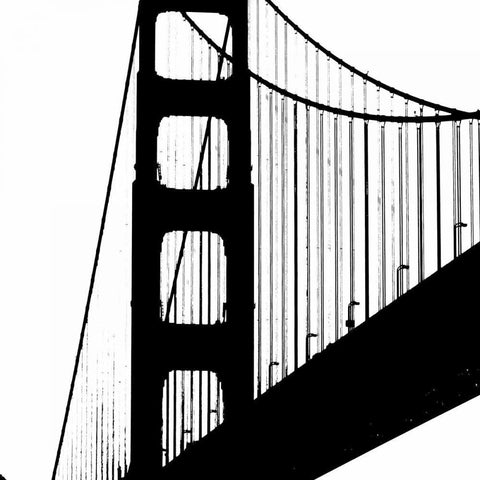 Nutral Sanfran White Modern Wood Framed Art Print by Greene, Taylor