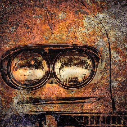 Rusted Car 4 White Modern Wood Framed Art Print by Greene, Taylor