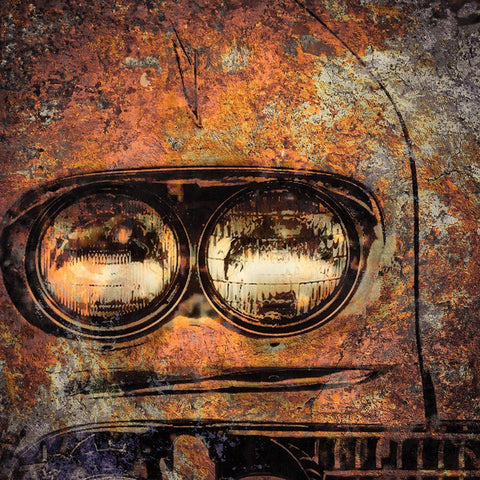 Rusted Car 4 White Modern Wood Framed Art Print with Double Matting by Greene, Taylor