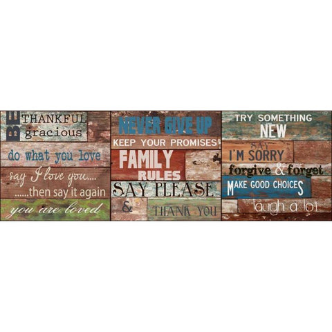 Rustic Rules A White Modern Wood Framed Art Print by Greene, Taylor