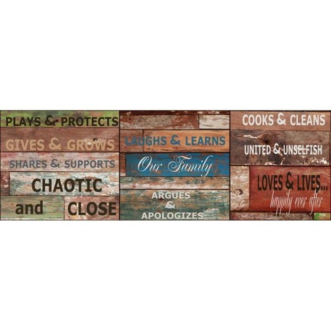 Rustic Rules B Gold Ornate Wood Framed Art Print with Double Matting by Greene, Taylor