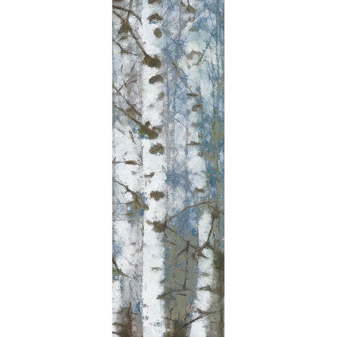 Birch Scape 3 Black Modern Wood Framed Art Print with Double Matting by Greene, Taylor