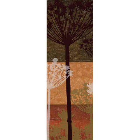 SUMMER BREEZE SPICE A Black Modern Wood Framed Art Print by Greene, Taylor