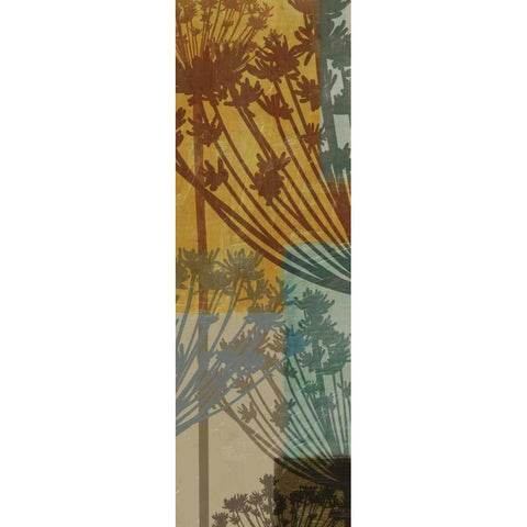 SUMMER BREEZE C Black Modern Wood Framed Art Print with Double Matting by Greene, Taylor