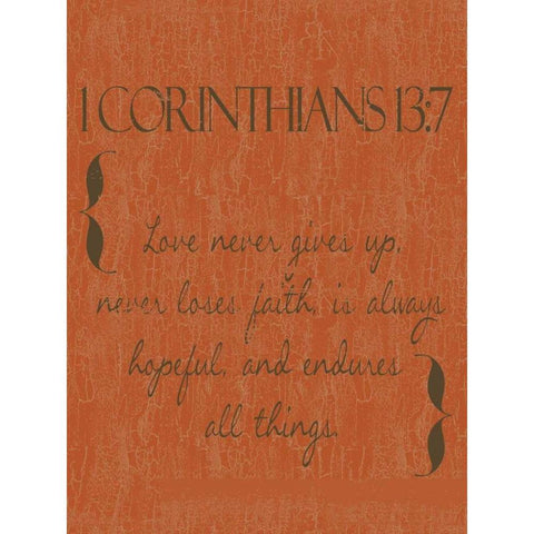 Love in Orange Black Modern Wood Framed Art Print with Double Matting by Greene, Taylor