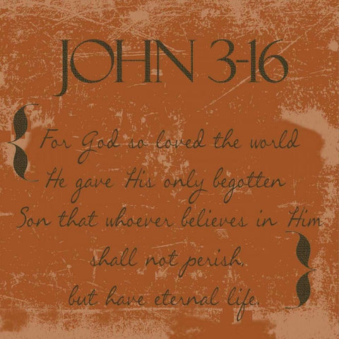 Shall Not Perish Orange C2 Gold Ornate Wood Framed Art Print with Double Matting by Greene, Taylor