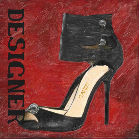 Designer Candy Black Ornate Wood Framed Art Print with Double Matting by Greene, Taylor