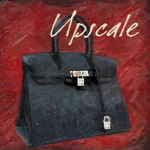 Uplscale Bag Black Modern Wood Framed Art Print by Greene, Taylor