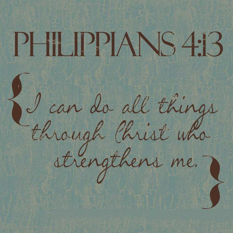 Philippians  Black Modern Wood Framed Art Print with Double Matting by Greene, Taylor