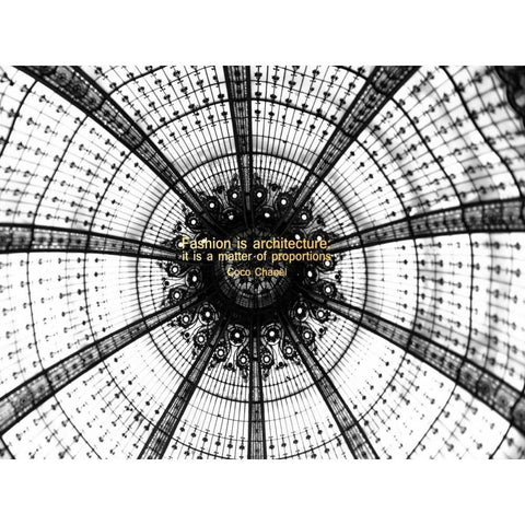 Fashion Architecture Black Modern Wood Framed Art Print by Telik, Tracey