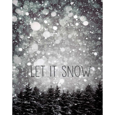 winter trees Black Modern Wood Framed Art Print with Double Matting by Telik, Tracey