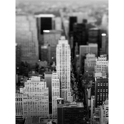 Fifth Ave NYC White Modern Wood Framed Art Print by Telik, Tracey