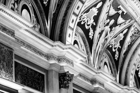 Venetian detail White Modern Wood Framed Art Print with Double Matting by Telik, Tracey