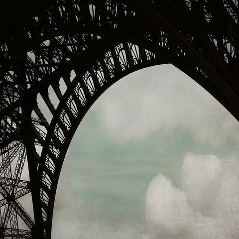 Eiffel Paris 1 White Modern Wood Framed Art Print by Telik, Tracey