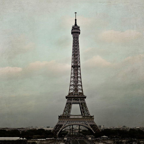 Eiffel Paris 2 White Modern Wood Framed Art Print by Telik, Tracey