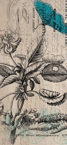 Botanical 10 Black Ornate Wood Framed Art Print with Double Matting by Jordan, Elizabeth