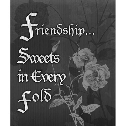 Friendship White Modern Wood Framed Art Print by Pazan, Tony