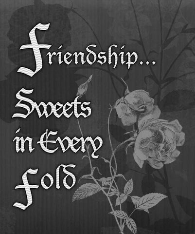 Friendship White Modern Wood Framed Art Print with Double Matting by Pazan, Tony