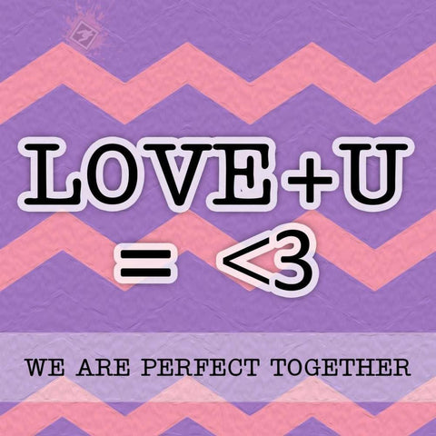 Love U White Modern Wood Framed Art Print with Double Matting by Pazan, Tony