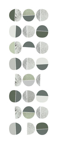 Color Dew Bubbles 1 White Modern Wood Framed Art Print with Double Matting by Urban Epiphany