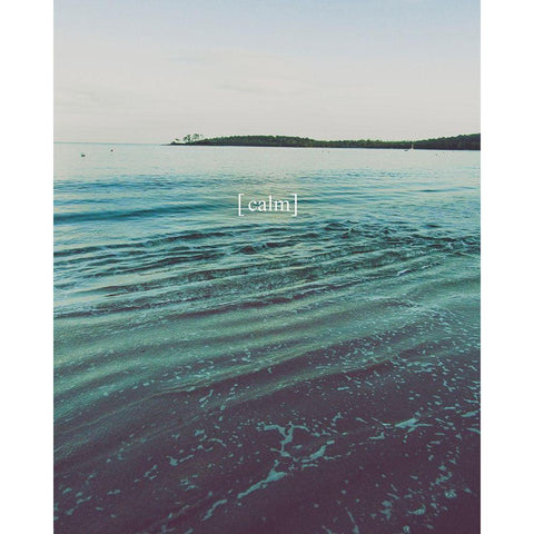 Grow Calm 1 Black Modern Wood Framed Art Print by Urban Epiphany