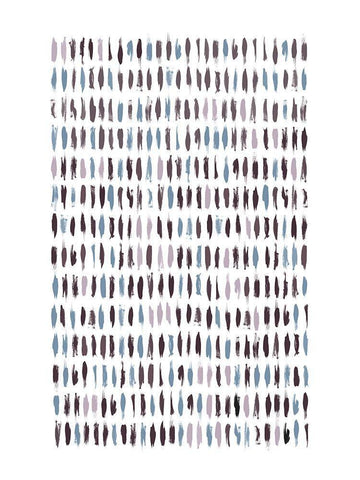 Brushstrokes SoftLuxe Black Ornate Wood Framed Art Print with Double Matting by Urban Epiphany