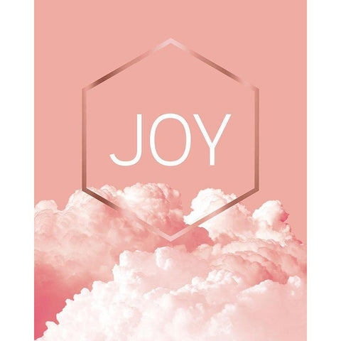 Love Joy Geo 3 Black Modern Wood Framed Art Print with Double Matting by Urban Epiphany
