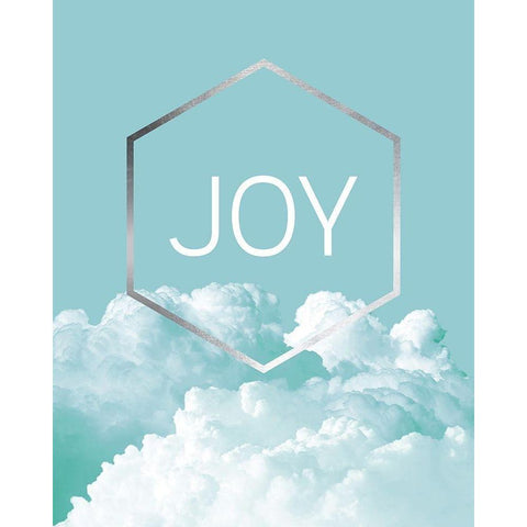Love Joy Geo Turquoise 3 Black Modern Wood Framed Art Print by Urban Epiphany