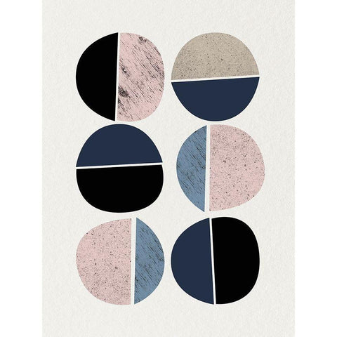 Mid Century Soft Luxe 10 Black Modern Wood Framed Art Print by Urban Epiphany